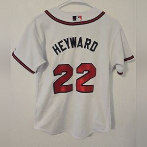 Majestic MLB Atlanta Braves Jason Hayward #22 Jersey Mens Size Large Baseball